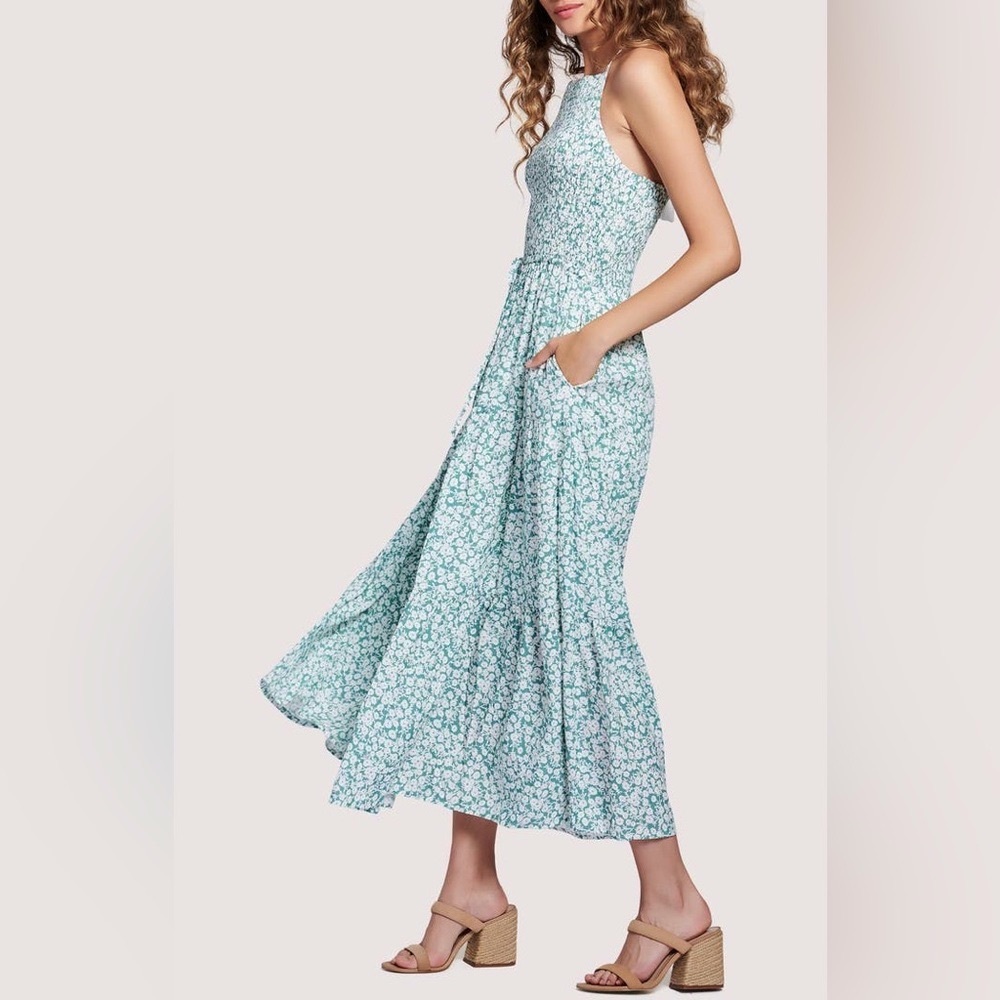 LOST + WANDER First Kiss Floral Maxi Dress